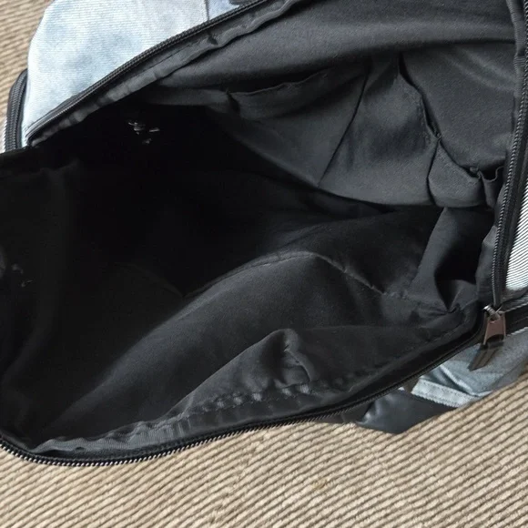 Gray and Black Sporty Backpack with Classic Design
